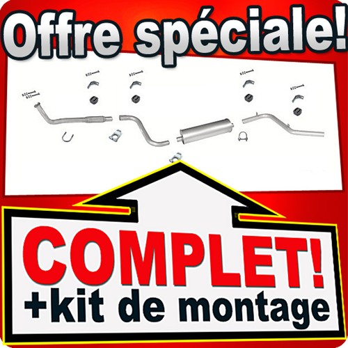 Ligne pot échappement pour - pot,