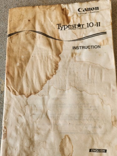 Vintage canon typestar ii - typestar,