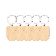 Porte-clés bois bouclier, 5