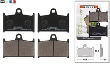 Jeu 4 Plaquettes frein Avant