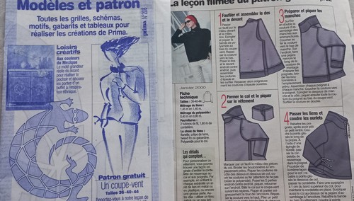 Patron veste coupe vent - patron,