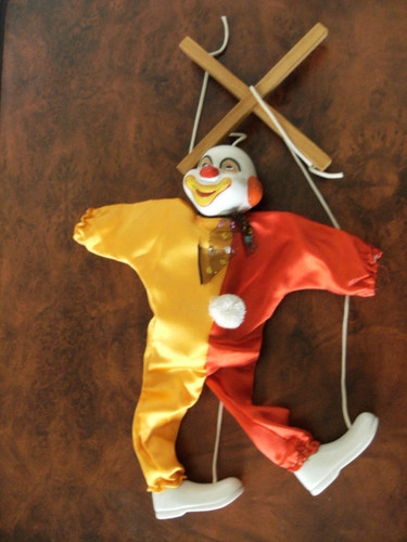 Marionnette clown fils - clown, a