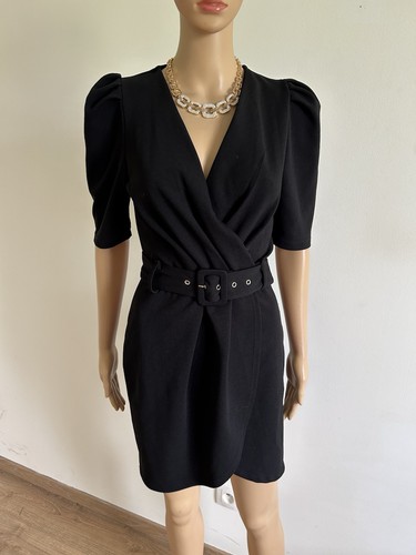 Robe noire manches - robe, à