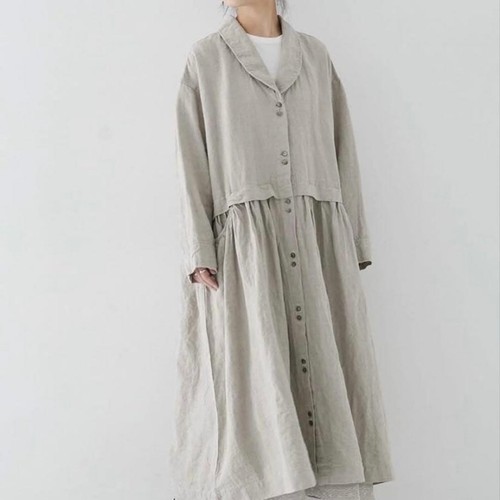 Robe chemise longue 100 - longue, %