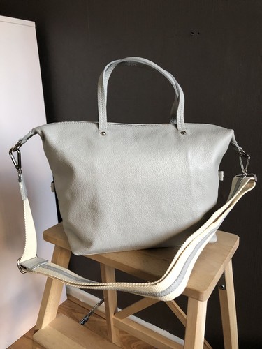 Sac main italien gris - sac,