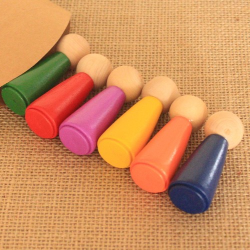 Montessori rainbow peg - rainbow,