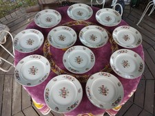 12 Assiette Plate Porcelaine