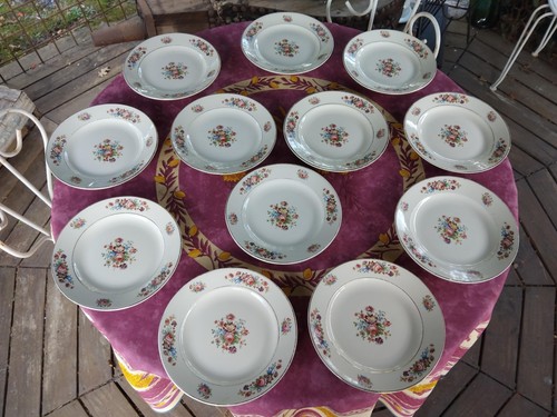 Assiette plate porcelaine - 12,