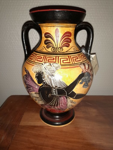 Vase poterie peint main - vase,