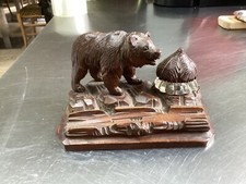 ancien porte plume encrier ours FORET NOIRE