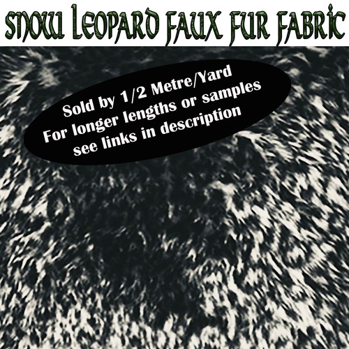 Neige léopard moelleux faux - neige,