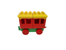 Lego® train Duplo chemin de fer voie ferrée passager wagon ROUGE VERTE