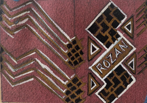 Rare dessin gouache - dessin, projet