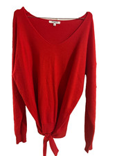 SWEEWE pull rouge ample col v