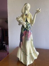 Statue de femme en porcelaine