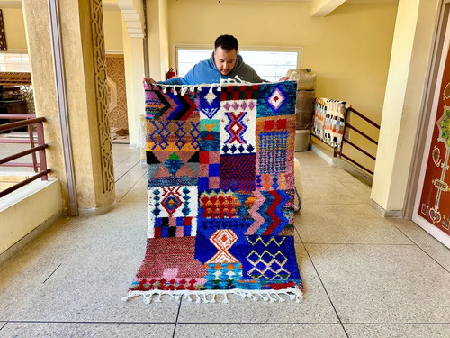 Tapis laine berbère - laine,