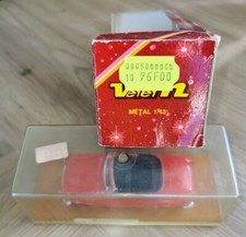 VEREM rare Peugeot 403 cabriolet rouge réf.313 Socle en bois 1:43