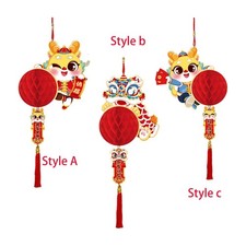 Pendentif lanterne rouge