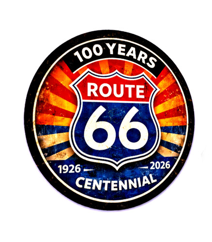 Route sign sticker 100th - sticker,
