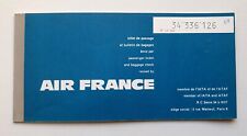 Air France Voyage Billet d'avion Bordeaux Dakar 1965