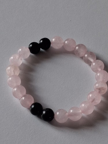 Bracelet perles quartz rose - bracelet, et