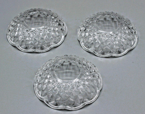 Anciennes bobeches verre - bobeches,