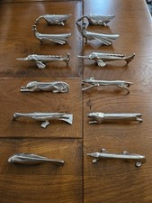 Lot de 12 porte Couteaux plaqués Argent Gallia Sandoz