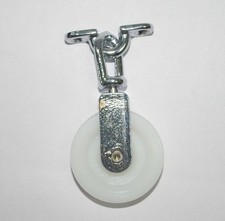 Poulie Laiton Chromé Double