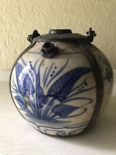 ANCIENNE PIPE À EAU EN PORCELAINE CHINOISE OU VIETNAMIENNE  N 3