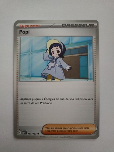 Carte pokémon popi - carte, 193/197