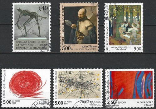 France série 6 timbres - de,