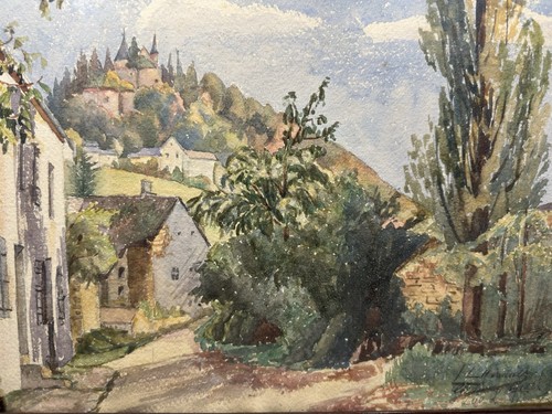 Aquarelle signée artistes - aquarelle,