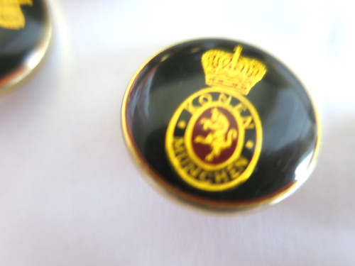 Boutons noir metal emaille - boutons,