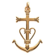 Pendentif croix de Camargue