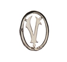 Monogramme Lettre V Argent
