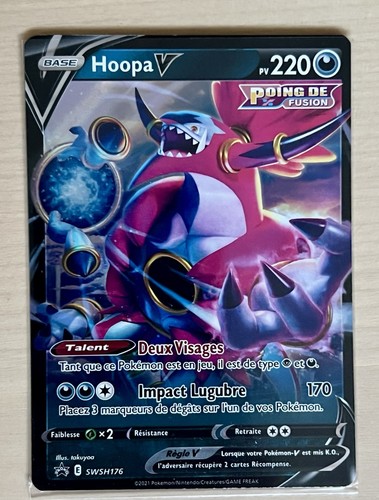 Carte pokémon hoopa - hoopa, swsh176