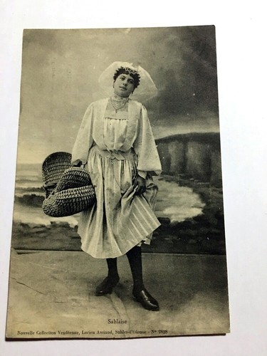 Cpa sablaise une femme - sablaise,