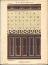 1900 Lithographie Art nouveau