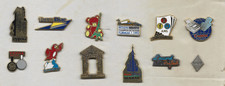 lot collection de 12 PIN'S   arthus bertrand  tefal-canon-renault-diac-RCI