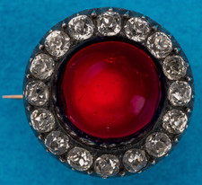 BROCHE ANCIENNE OR 18K/ARGENT