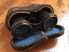 Anciennes Jumelles artillerie WW1 Avec Étui Cuir D’origine Victorian Vintage