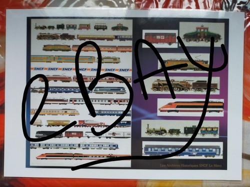 Affiche plastifiée sncf scan - affiche,