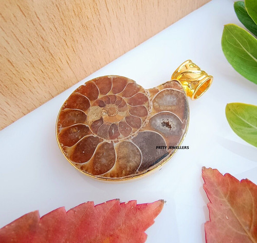 Pendentif placage or - pendentif,