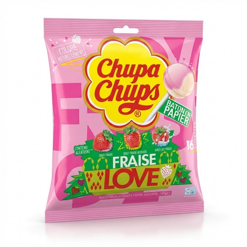 Chupa chups fraise love 192g - chups,