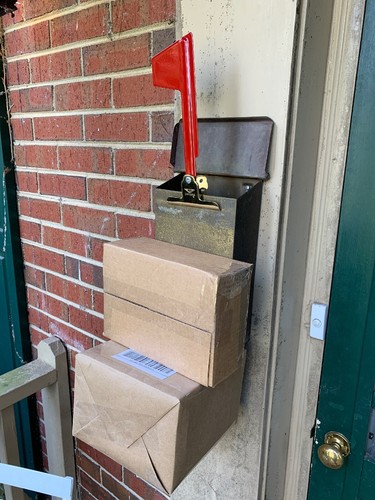 Penco red metal mail alert - penco,
