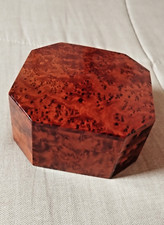 COFFRET / BOITE A BIJOUX EN BOIS DE LOUPE DE THUYA