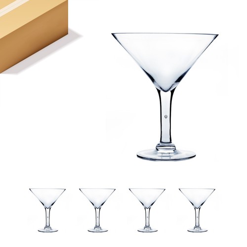 Martini glass floral - glass,