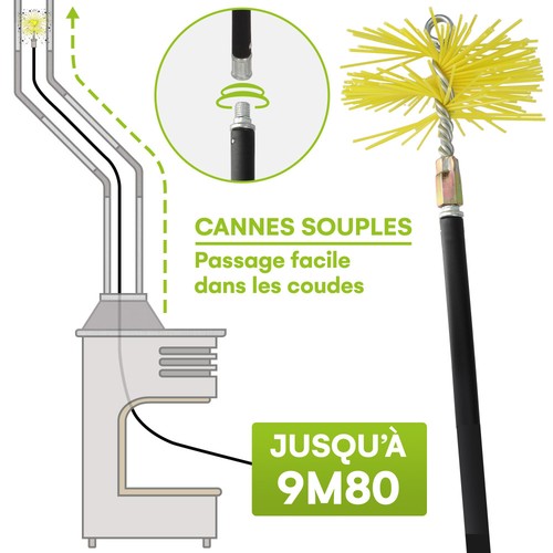 Kit ramonage cheminée 12 - ramonage,
