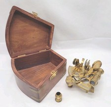 Vintage Nautical Brass Sextant