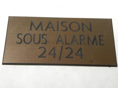 Plaque gravée maison - plaque,